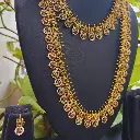 Majestic Peacock Layered Haram Necklace Set