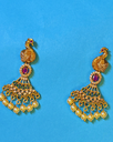 Statement Peacock Drop Earrings