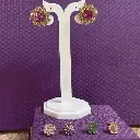 Interchangeable Flower Stud Earrings with Crystal Petals