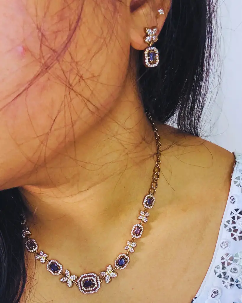 Regal Purple Necklace Set