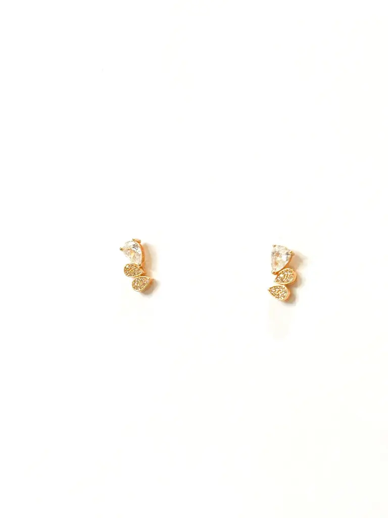 Vermilion Dewdrop Studs