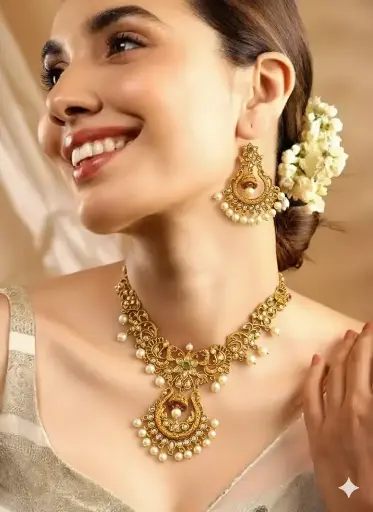 Temple Dance Necklace and Earring Set