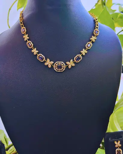 Regal Purple Necklace Set