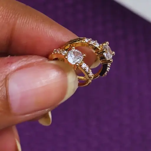 Axis Crystal Hoops